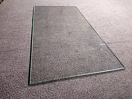 Полиця скляна товщиною 4 мм гартована для холодильника з прямими кутами за розміром замовника