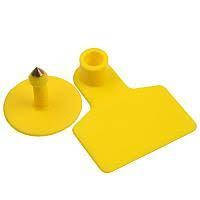 Вушні бирки для тварин (овець, кіз, свиней, поросят, ВРХ, корів, телят, собак, кроликів) 40х48 мм