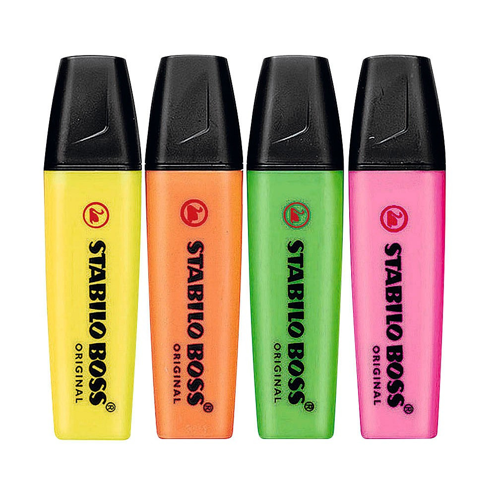 Набір текстових маркерів STABILO BOSS (набір 4 шт.), фото 1