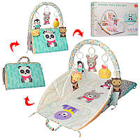 Коврик для новорожденного с подвесками, детский развивающий коврик, арт. PS 807