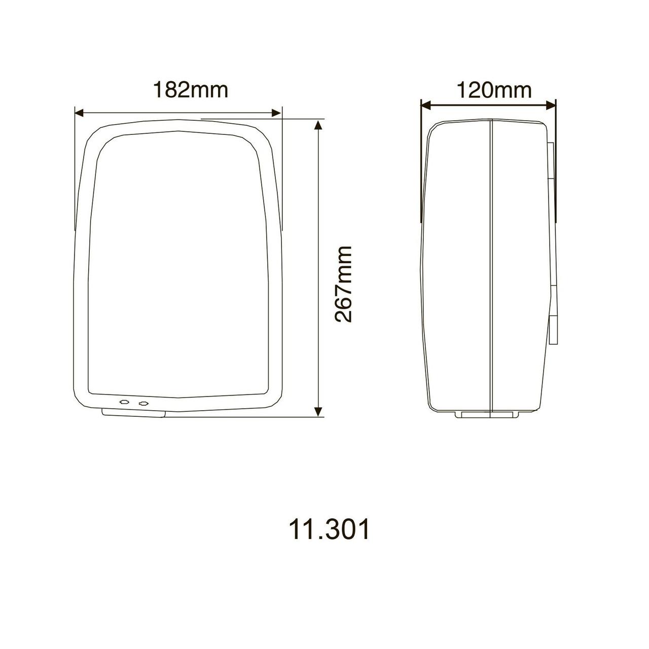 Сушилка для рук HOTEC 11.301 ABS White - фото 4 - id-p1624369812