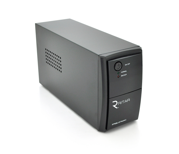 ДБЖ Ritar RTP500L-UX-IEC (300W) Proxima-L, LED, AVR, 3st, USB, 4x IEC-320 C14, 145-290Vac, 1x12V4.5Ah, plastik