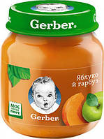 Gerber Пюре фруктовое Яблоко - тыква 6м+ (130 г)