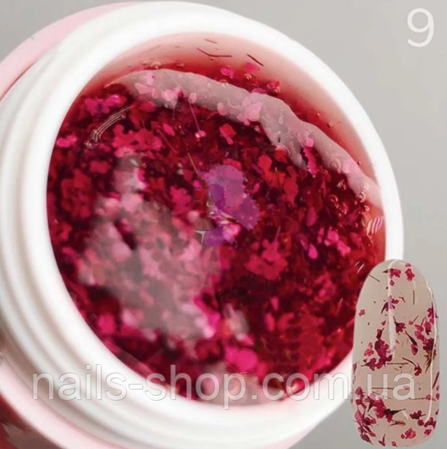 Гель с сухоцветами Saga №9, фото 1