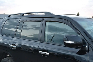 Дефлектори вікон, вітровики на Toyota Land Cruiser 200, Lexus LX 570 2007 -> (скотч)