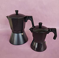 Гейзерная кофеварка на 3 чашки 150 мл из алюминия Edenberg EB-1815 Гейзерная кофеварка для индукционной плиты