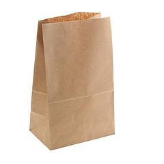 Пакет без ручок крафт 210x115x280 мм (уп.100 шт)