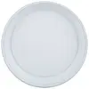 Тарілка одноразова пластикова 16 см 50 шт Біла PP матеріал для гарячих та холодних страв