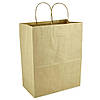 Паперовий пакет крафт з ручками бурий 250х140х320 мм