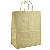 Паперовий пакет крафт з ручками бурий 280х145х340 мм - 2