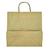 Паперовий пакет крафт з ручками бурий 330х160х420 мм - 4