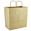 Паперовий пакет крафт з ручками бурий 330х160х420 мм