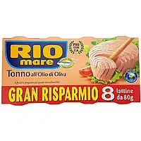 Тунец в оливковом масле Rio Mare Tonno Oliva 8s 640 g