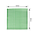 Пакувальний папір «Гамбургер» зелена клітина 300х320 мм (500 шт.), фото 2