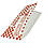 Паперовий пакет куточок Hot dog червона клітина 200х85 мм (500 шт.), фото 2