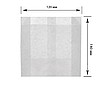 Паперовий пакет білий саше супер жиростійкий 140х120х50 мм - 4