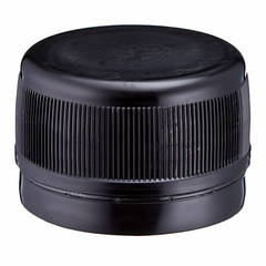 Кришка для пет пляшки чорна 28 мм