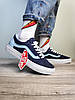 Vans Old Skool Blue Ванс Олд Скул чоловічі і жіночі кеди сині з білою підошвою Унікс В'єтнам текстіль, фото 2