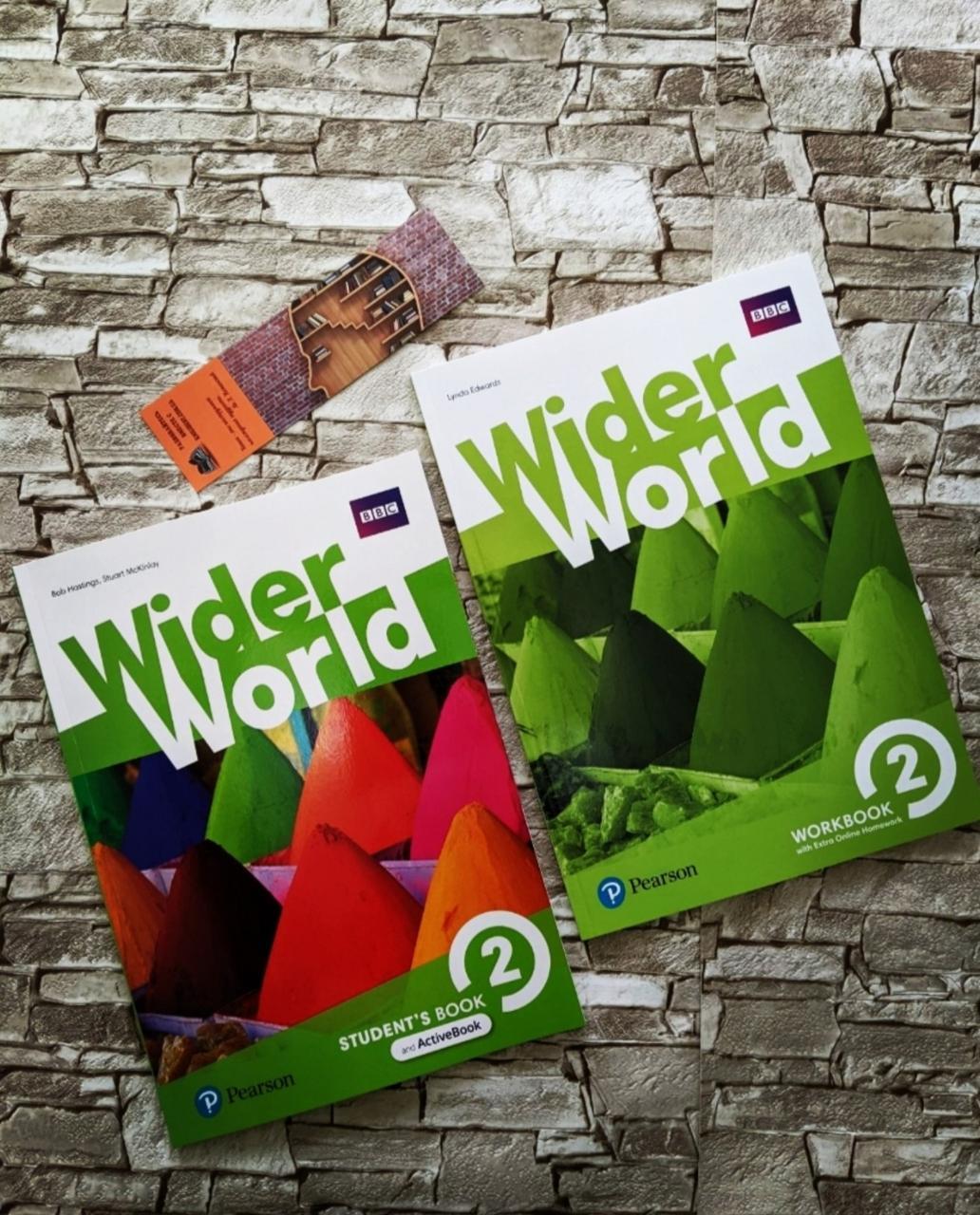 Набір книг "Wider World 2 student's Book & Workbook" Pearson Англійська для підлітків, фото 1