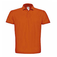 Оранжевая футболка поло мужская B&C ID 001