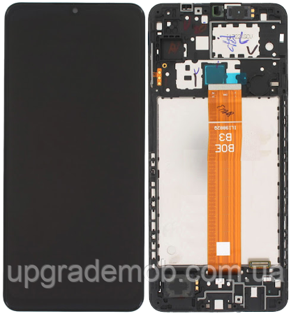 Дисплей модуль тачскрин Samsung A035 Galaxy A03 чорний 160.5 x 72 mm оригінал сервісне паковання GH82-20227A