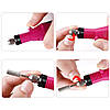Портативний фрезер для манікюру 20000 об/хв + Фрези, BUCOS ZS-100, Червоний / Фрезер ручка для педикюру, фото 7