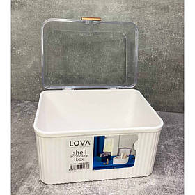 Органайзер Lova plastik із кришкою пудровий LV-170