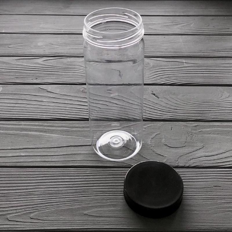 Банка ПЕТ із кришкою 500 мл 63мм (циліндр) 200 шт, фото 1