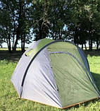 Намет 4-місний з тамбуром 2 входи для кемпінгу туристичний, фото 4