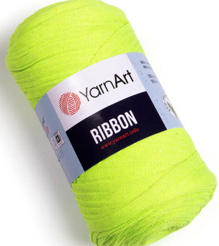 Пряжа Ribbon Yarnart-801 лимон, фото 1