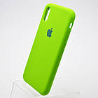 Чохол накладка Silicon Case для iPhone Xr Green, фото 3