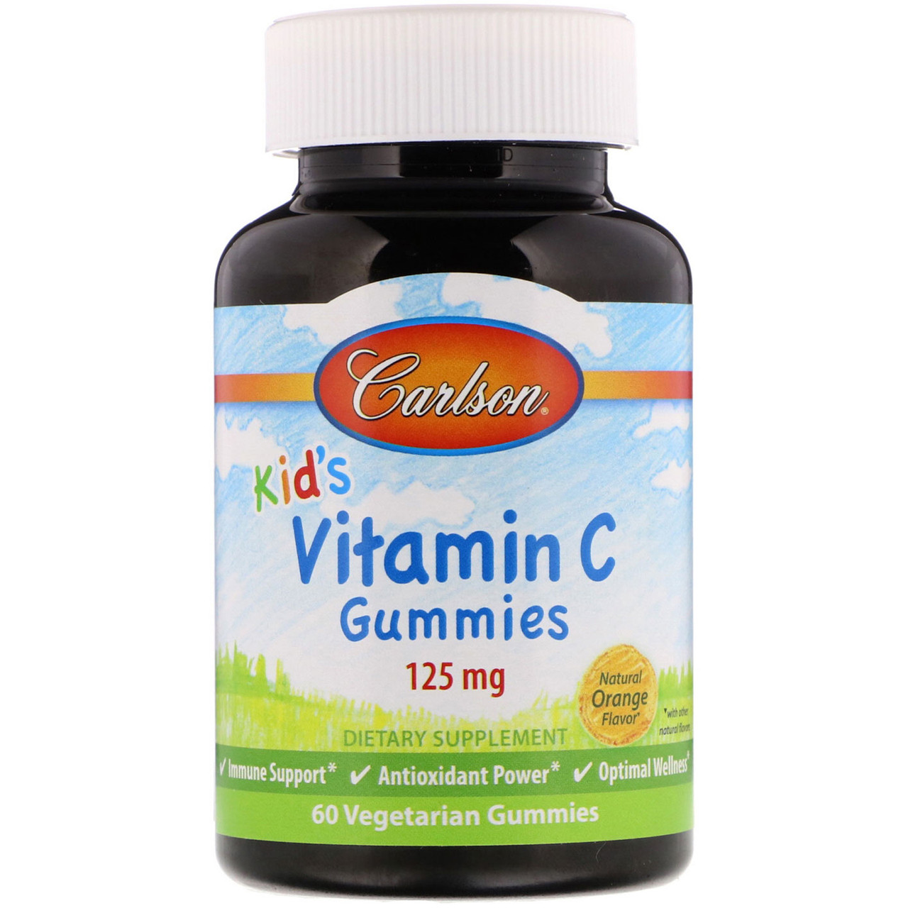 Витамин С для детей Kid's Vitamin C Gummies Carlson Labs 60 жевательных ...