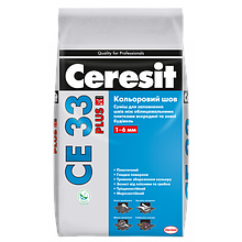 Затирка Ceresit CE33 Plus шов до 6 мм 100 білий 2 кг