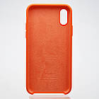 Чохол накладка Silicon Case для iPhone X / iPhone XS 5,8" Orange, фото 5