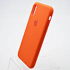 Чохол накладка Silicon Case для iPhone X / iPhone XS 5,8" Orange, фото 3