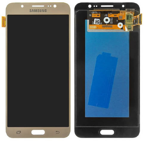 Дисплей Samsung Galaxy J7 J710 2016 с тачскрином, оригинал 100% Service Pack, Gold, фото 2