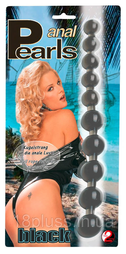 Анальний стимулятор Anal Black Pearls, фото 1