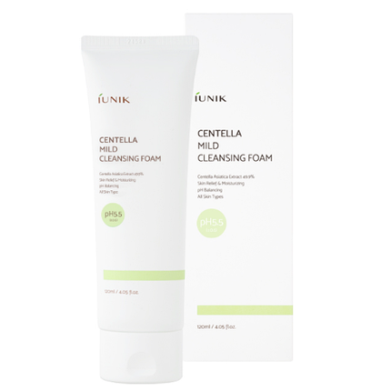 М'яка пінка з центеллою IUNIK Centella Mild Cleansing Foam, 120 мл, фото 1