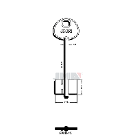 Заготовка ключа ГАРДИАН-1/GARD-2G JMA