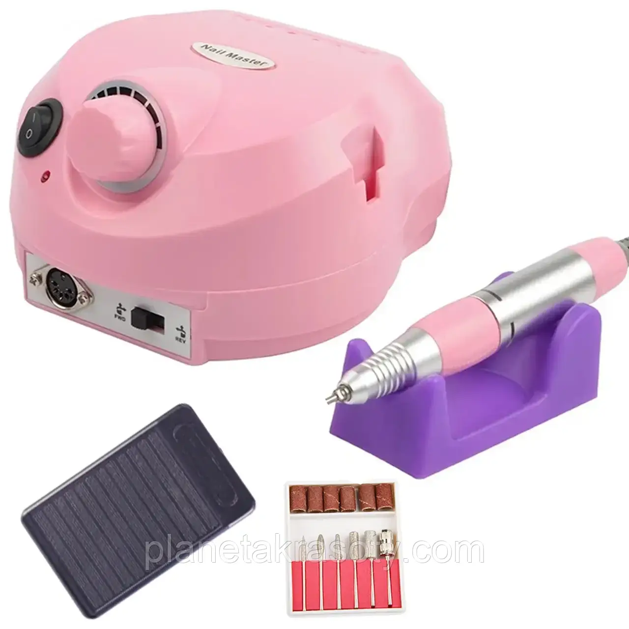 Фрезер Pro ZS-601 (pink) на 65 Вт і 45 000 об./хв для манікюру, фото 1