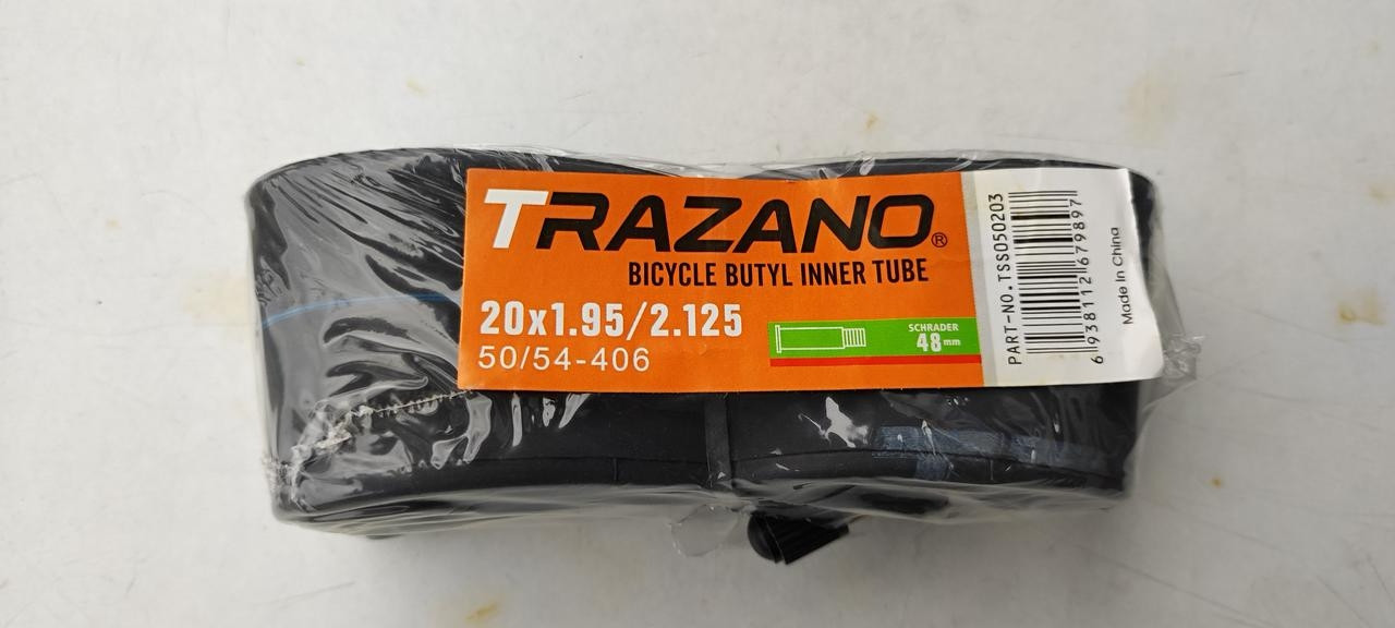 Камера велосипедна TRAZANO 20*1.90*2.125