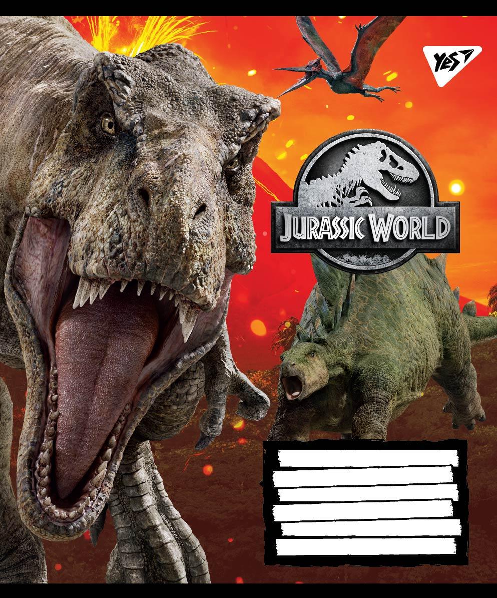 Набір зошитів учнівських А5/36 лін. YES Jurassic World. Genetic failure, зошит дя записів (15 штук мікс)