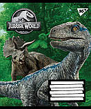 Набір зошитів учнівських А5/36 лін. YES Jurassic World. Genetic failure, зошит дя записів (15 штук мікс), фото 6