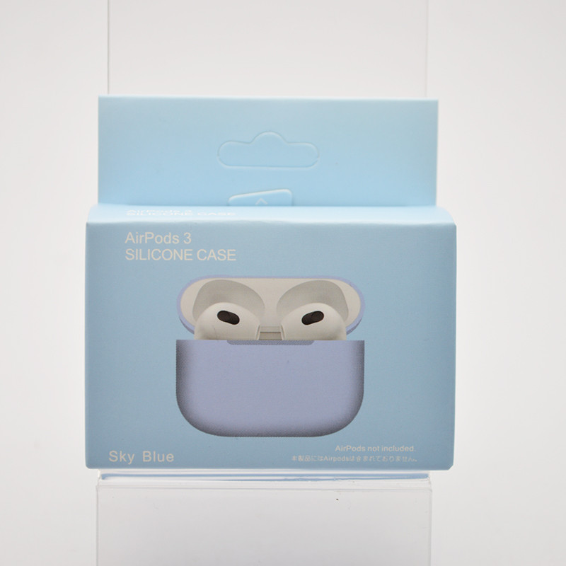 Чохол накладка Silicon Case Thin для AirPods 3 Sky Blue