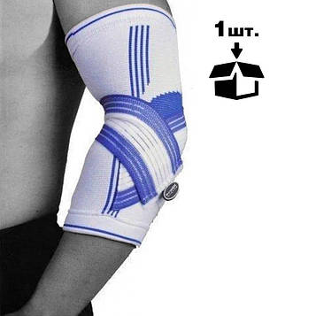 Налокітник спортивний Power System Elbow Support Pro PS-6007 White/Blue L/XL