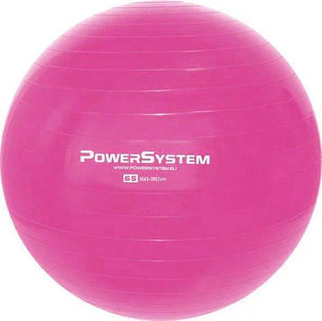 М'яч для фітнесу і гімнастики Power System PS-4012 65 cm Pink