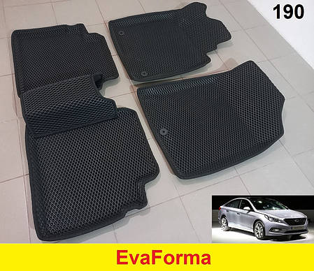 3D килимки EvaForma на Hyundai Sonata EUR '14-19 LF, килимки ЕВА, фото 2