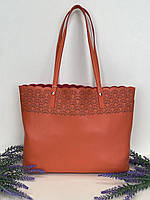 Женская сумка для покупок с двумя удлиненными ручками из еко кожи с подкладком.
