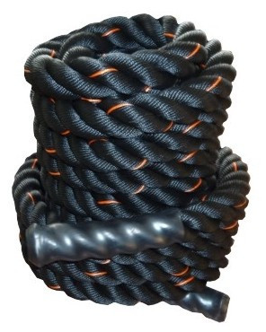 Канат для кросфіту Power System Battle Rope PS-4047 Black/Orange