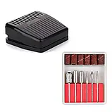 Фрезер Li-206A на 65 Вт і 35000 об./хв для манікюру та педикюру, чорний, фото 6